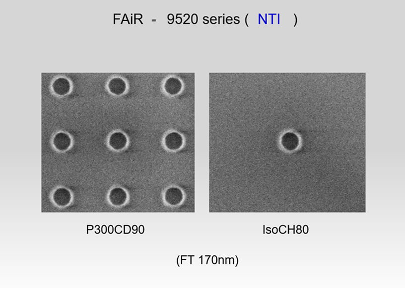 Two images of FAiR, P300CD90 and IsoCH80, 9520 series of NTI. 