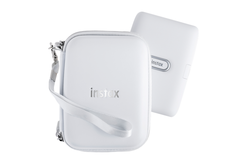 Housse Rigide De Voyage Pour Fujifilm Instax Mini LiPlay / Mini Link - Protection Anti-choc, Blanc Intérieur