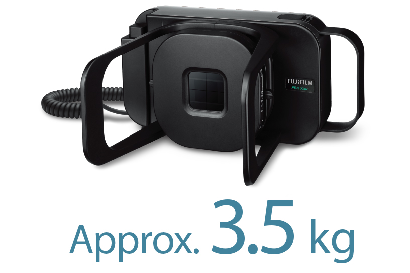 [foto] Unidade FDR Xair na cor preta, pesando aproximadamente 3,5 kg