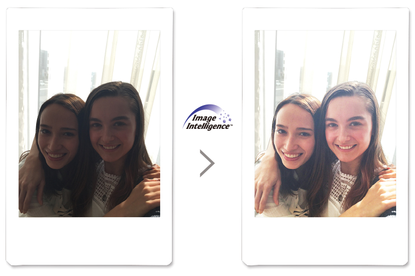 Images montrant le paramètre de filtre intelligent