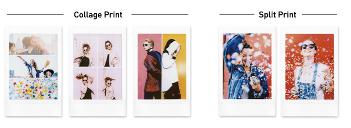 image of pictures showing collage print and split print