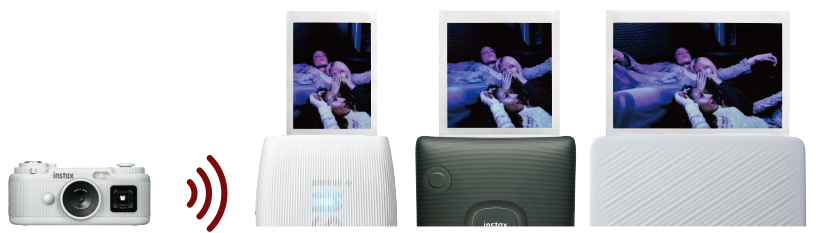 Images of the instax Pal™ and mini Link 3™, which print instax™ photos