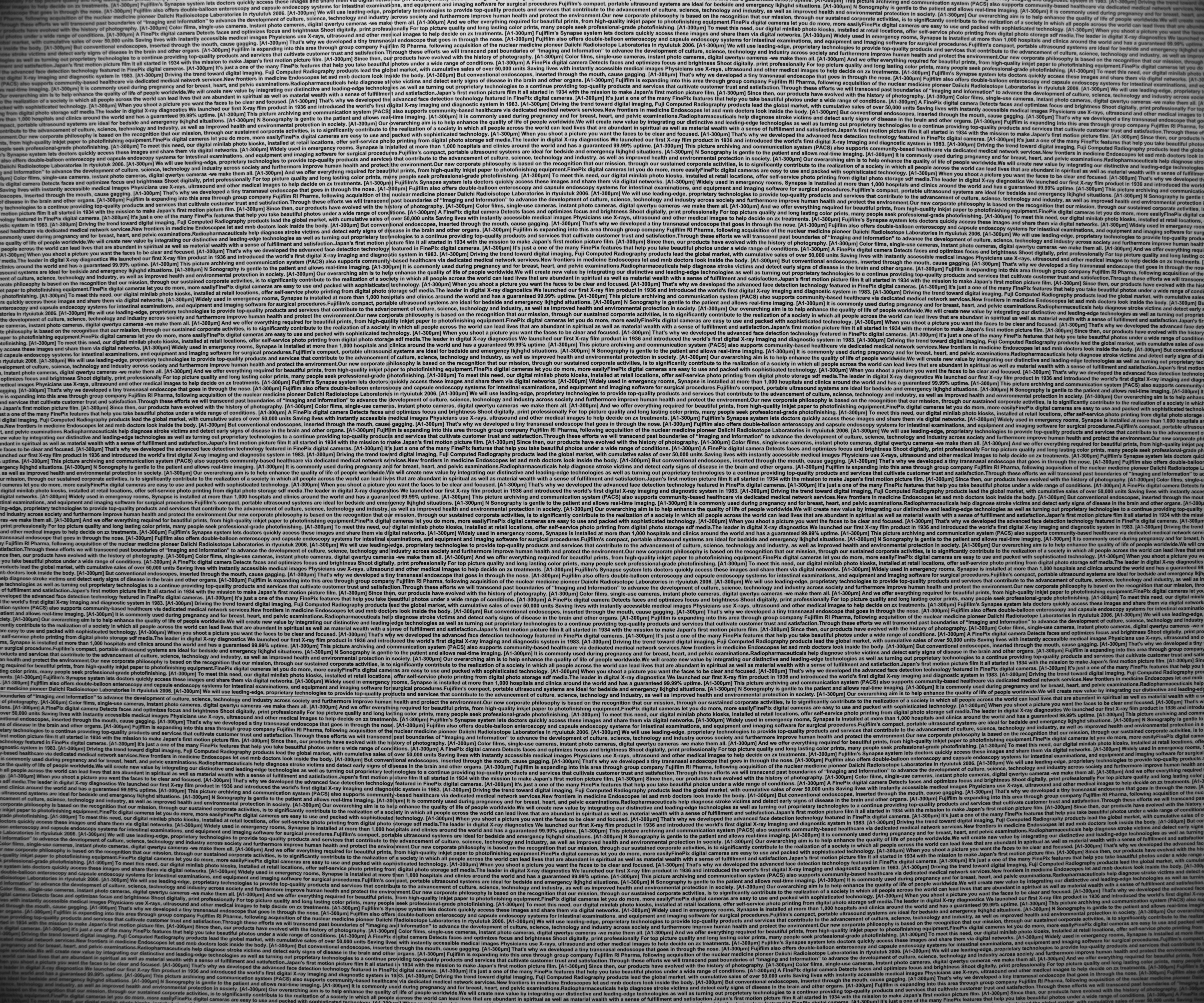 Character chart image taken using CF16ZA-1S, WD440mm, aperture value F4