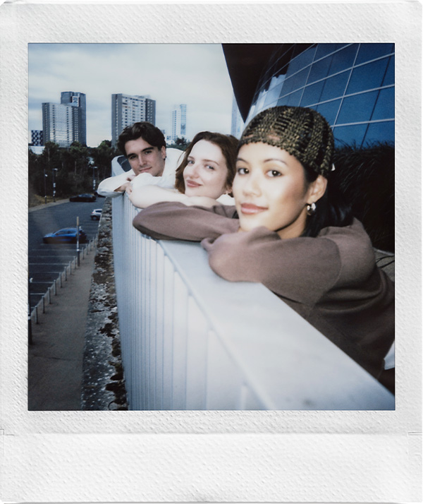 Group photo captured on conventional instax™ film