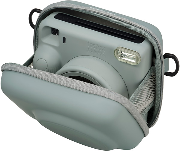 Storing the camera in the dedicated case