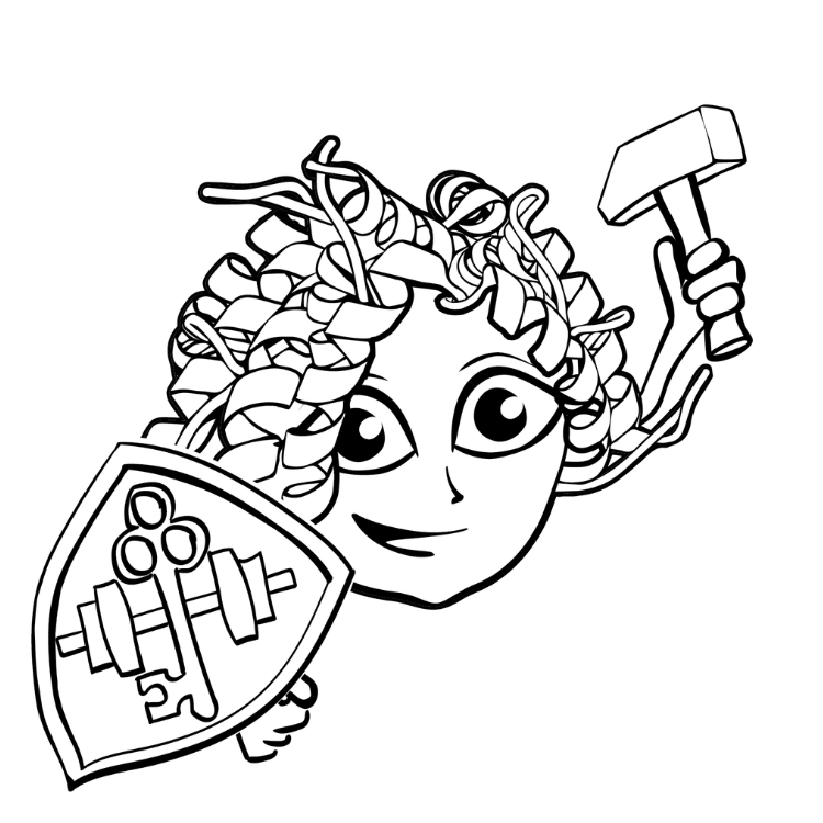 image of a comic figure representing a protein