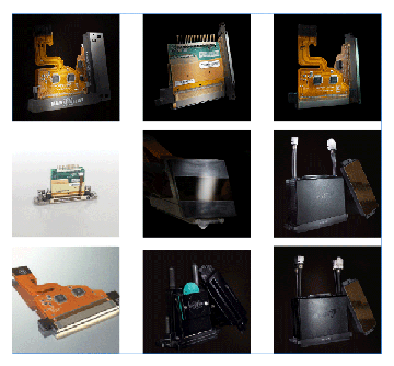 Image showing a selection of FUJIFILM Dimatix printheads