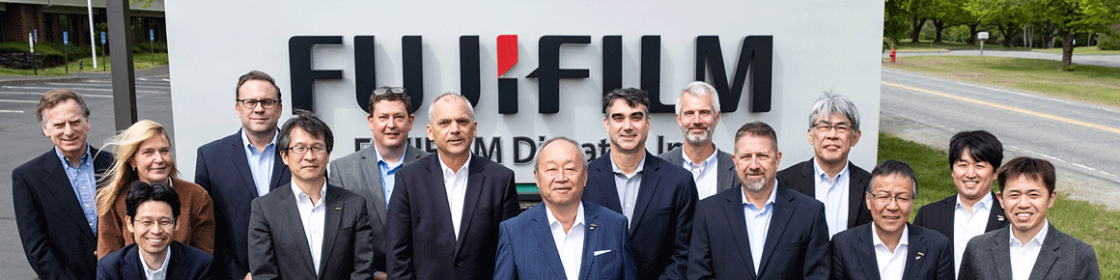 group of Fujifilm corporate and Fujifilm Dimatix leaders