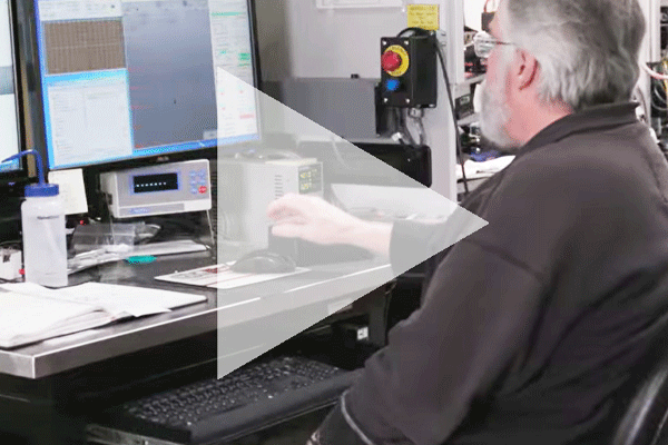 Engineer watching resource video