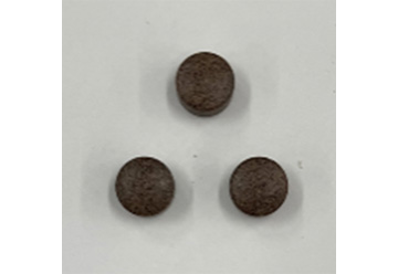 やや白っぽい茶色の正規品の錠剤