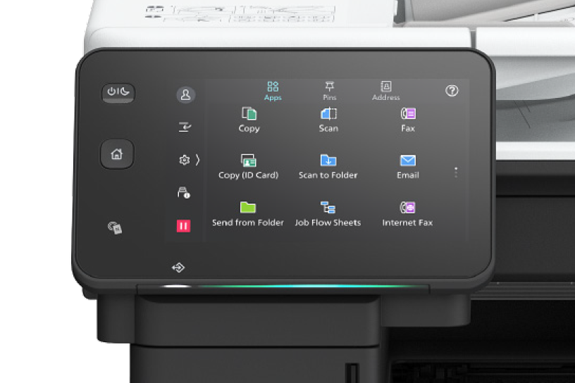 User-friendly 7-inch color touch panel