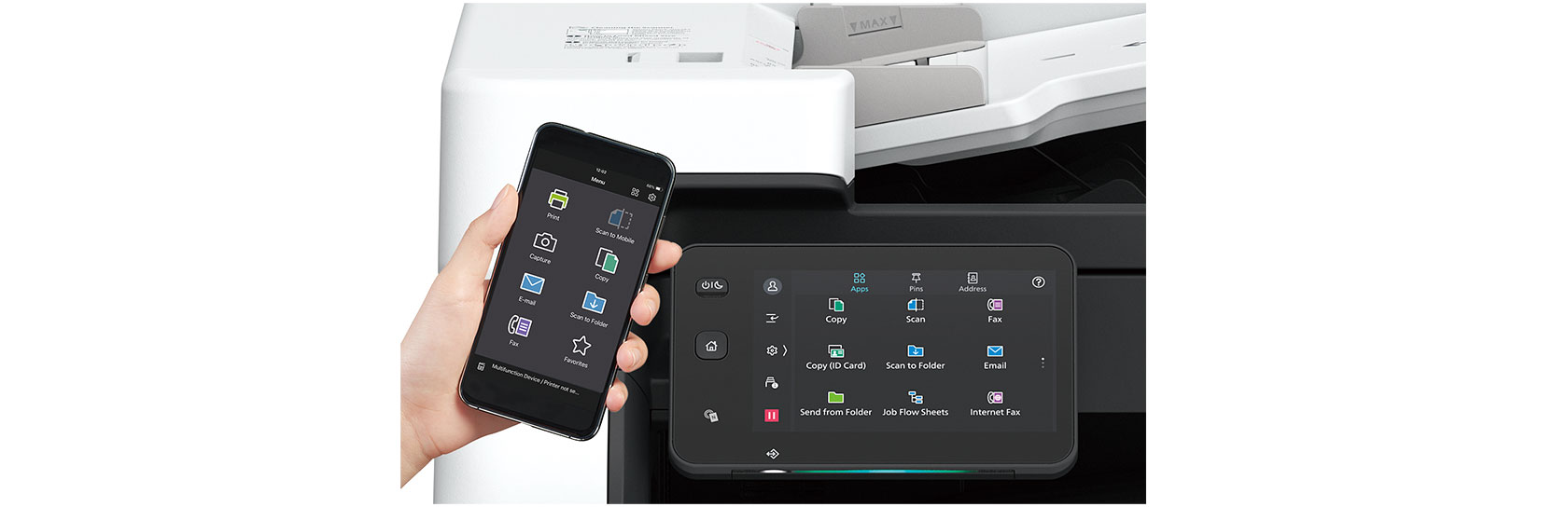 Smartphone becaomes a ”portable operation panel"