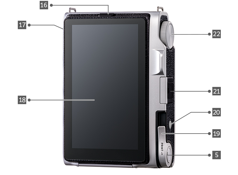 [photo] Image of the rear of the instax mini Evo 2™