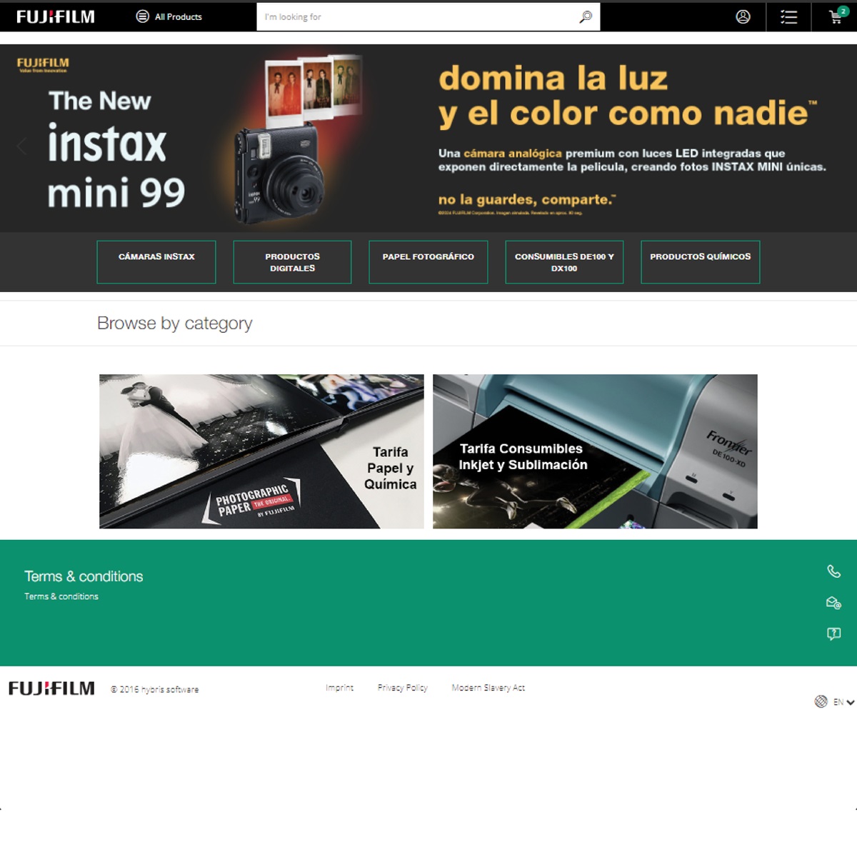 b2b shop imaging interface