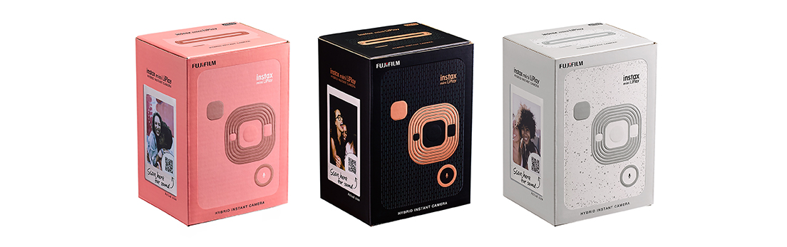 ④ハイブリッドインスタントカメラ‟チェキ”「instax mini LiPlay」パッケージ