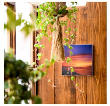 WALL DECOR キャンバスを飾ったイメージ