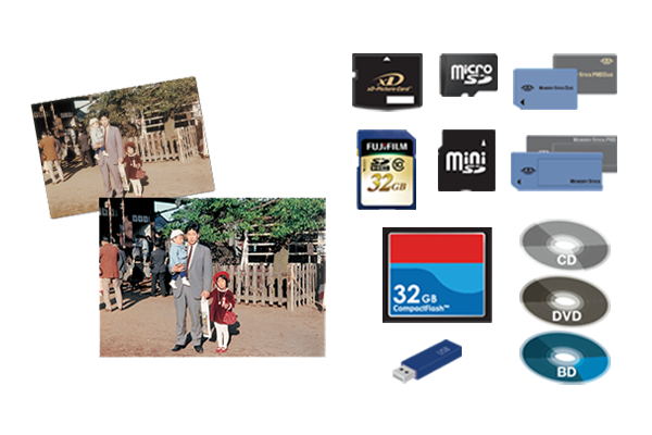 写真やデータファイルの復元サービス