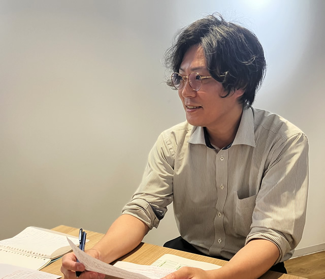 インタビュー風景