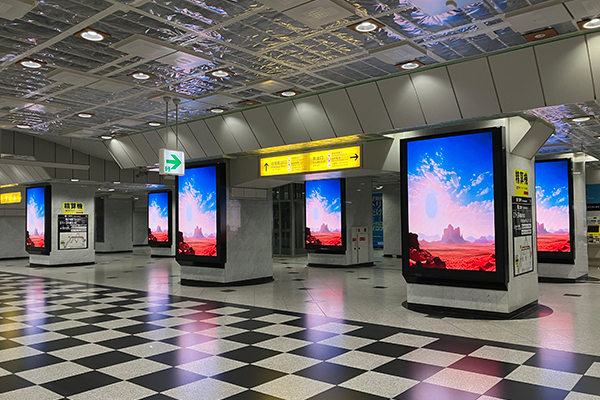 JR大阪駅プレミアム6 LEDビジョン事例写真