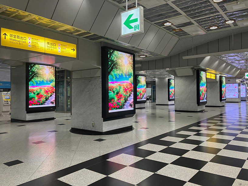 JR大阪駅プレミアム6 LEDビジョン事例写真