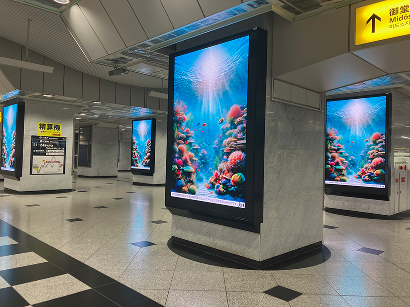 JR大阪駅プレミアム6 LEDビジョン事例写真