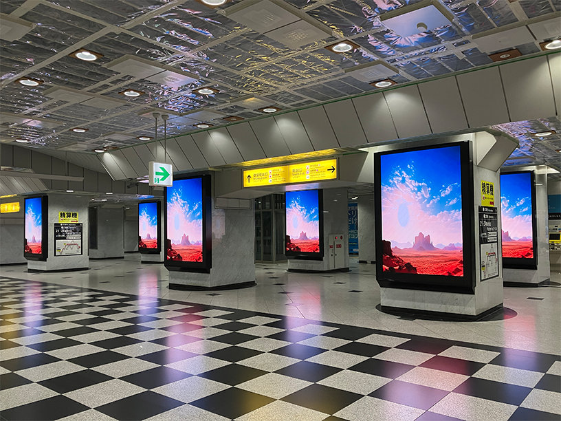 JR大阪駅プレミアム6 LEDビジョン事例写真