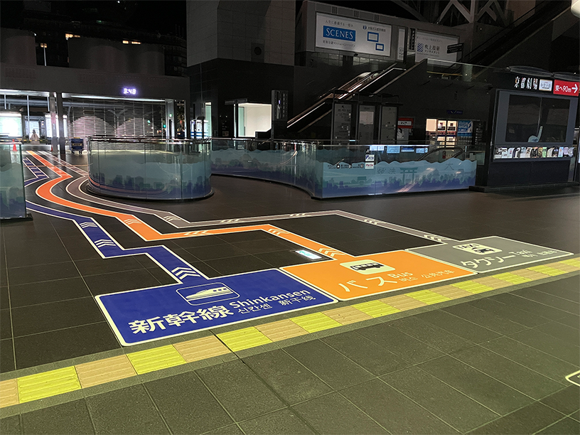 JR京都駅 フロアスターIII施工写真