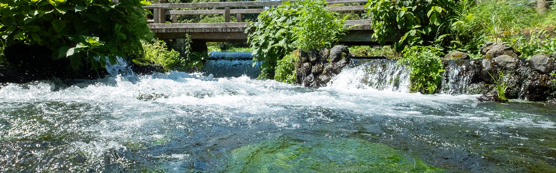 Streams of clean water