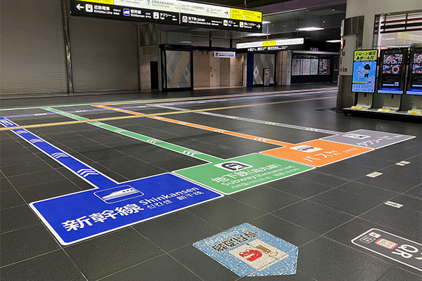 JR京都駅 フロアスターIII施工写真