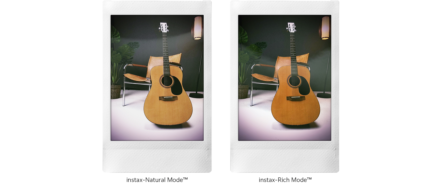 2枚のチェキプリント™作例画像