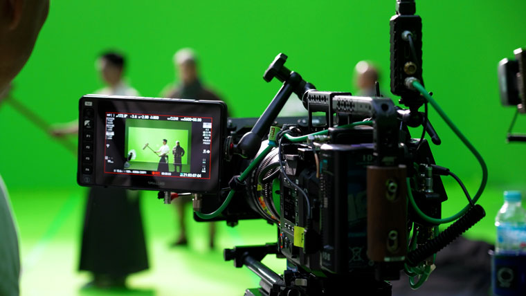 CM撮影で使用中のデジタルカメラ「GFX ETERNA55」