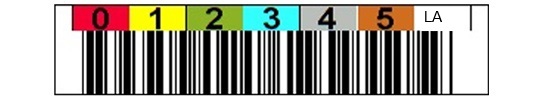 LTO10（30TB） バーコードラベル 横向き