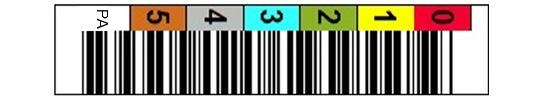LTO10（40TB） バーコードラベル 縦向き
