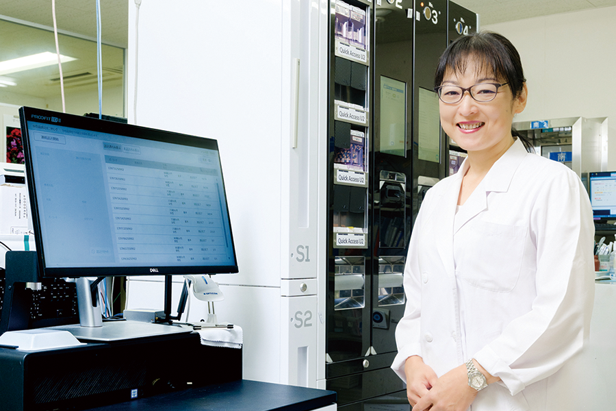 山形済生病院 薬剤部 板垣有紀さんとPROOFIT 1D Ⅱの写真​