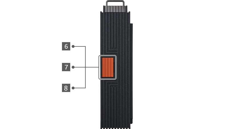 instax mini Link+™筐体の側面画像