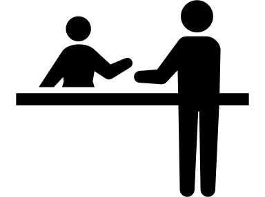 写真屋さんで現像を注文するイメージ画像