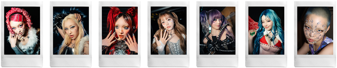 CHISAさん、MAYAさん、JURINさん、JURIAさん、HINATAさん、HARVEYさん、COCONAさんの作例画像