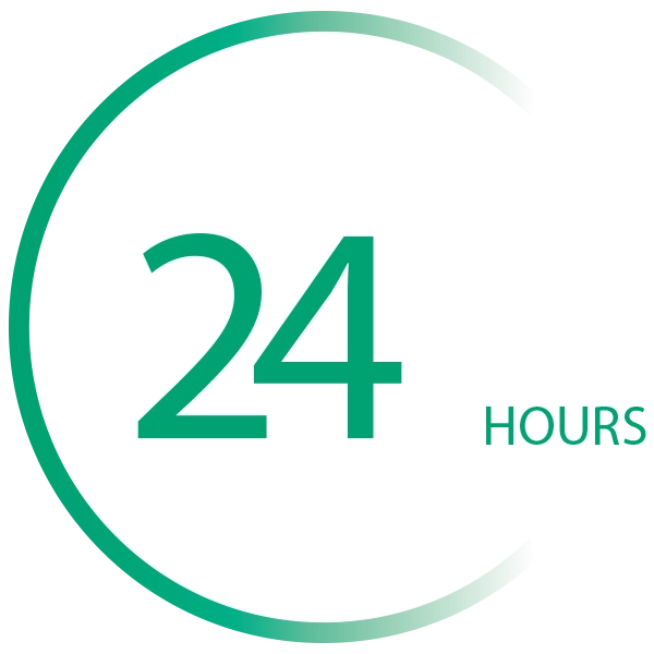 24時間のリモートサービスを表した図​