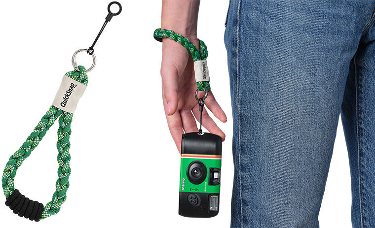 A dedicated accessory “QuickSnap Hand Strap” (image)