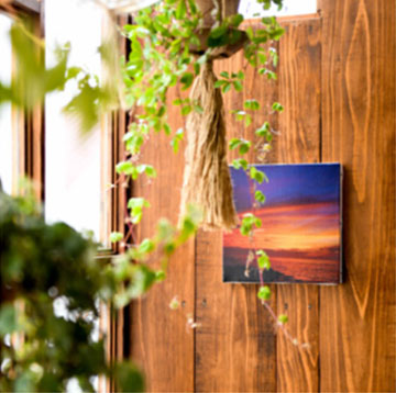 WALL DECOR キャンバスを飾ったイメージ