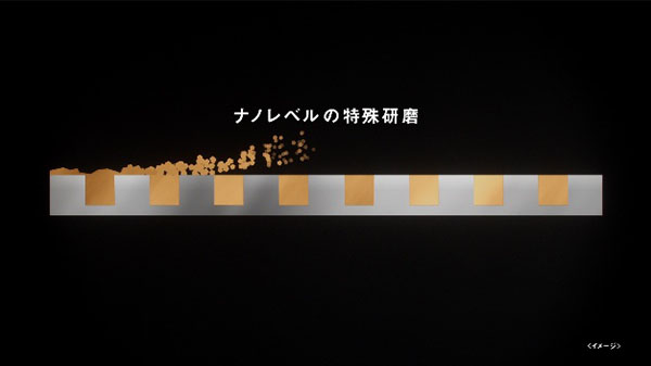 特殊研磨工程における電子回路断面のイメージ