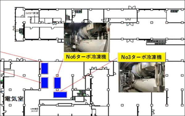 エクセルで作成した点検表を開き、対象設備を選択している画面