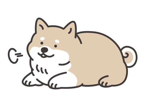 太った犬