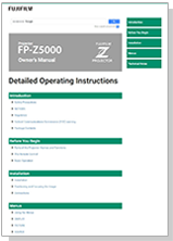 [video] Operation Manual for FP-Z5000 projector