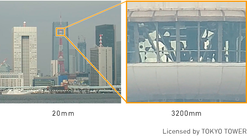 Image explaining the Super Telephoto feature.