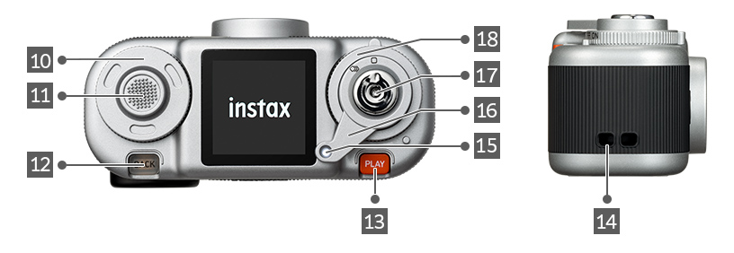 [photo] Image of the top and side of the instax Pal 2™