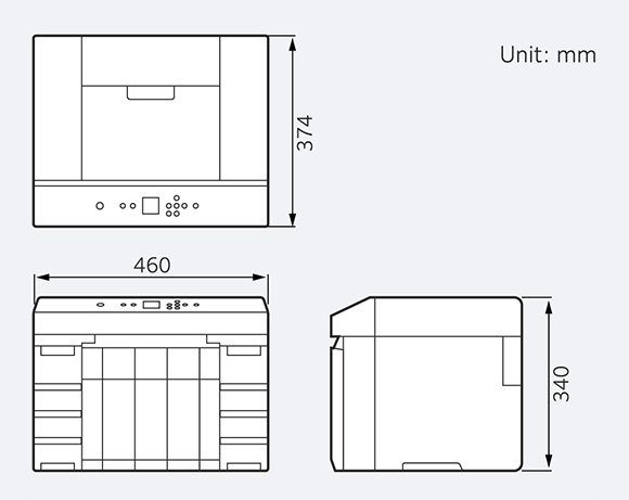 DX400W External view diagram