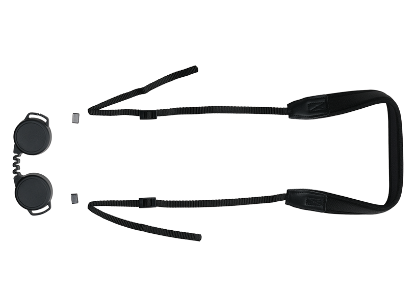 Eyepiece caps, Ring, Neck strap 1