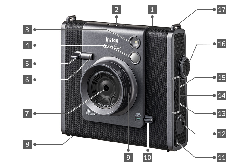 [photo] Front view of the instax WIDE Evo™