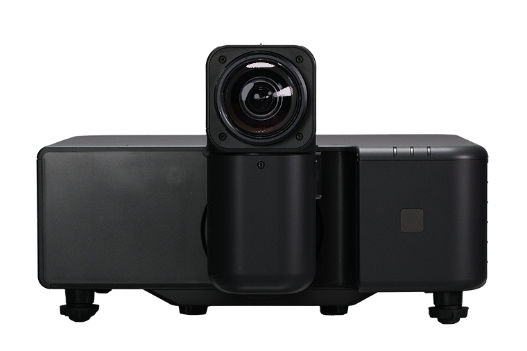 GIF image showing the lens and mount of the FP-ZUH6000 actually moving.